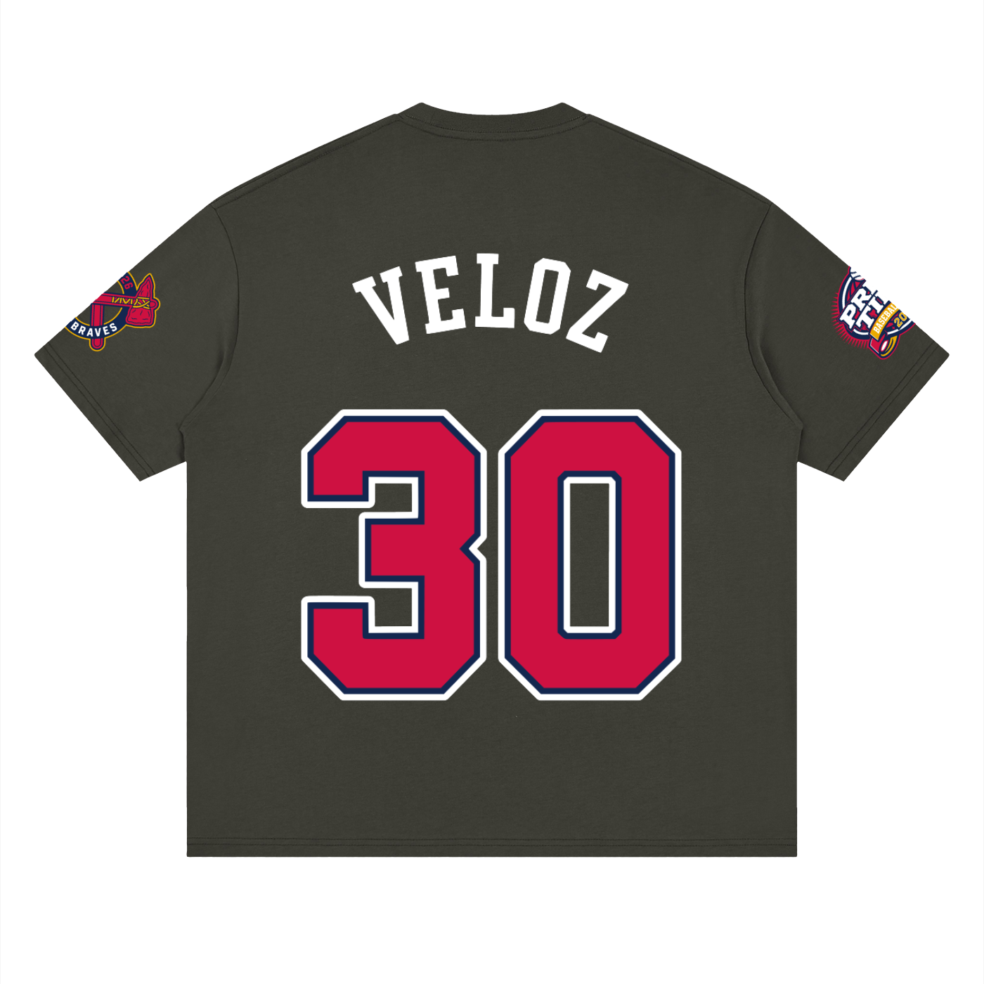 Carlos Veloz #30 - Jersey Braves